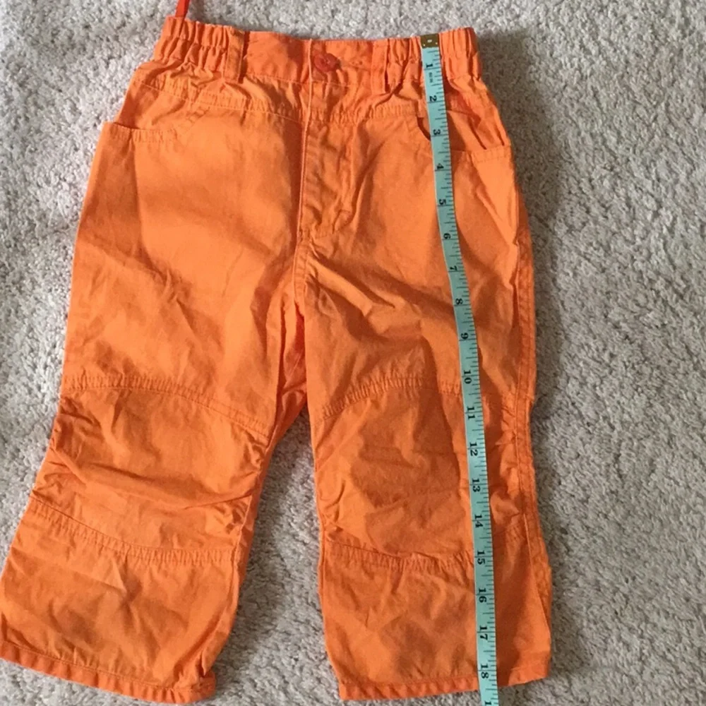 Oilily Tangerine Bright Orange Kids Top & Capri Pants Set Outfit